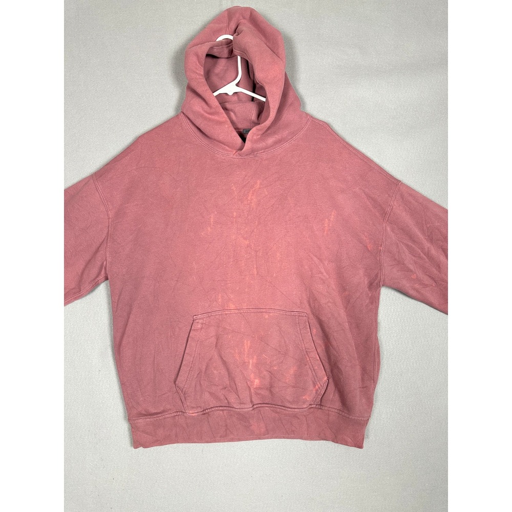 Abercrombie Fitch Hoodie Women Medium Oversized Pink Soft AF Essentials Pullover